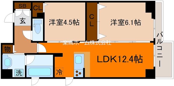 ルッソ烏丸五条の物件間取画像